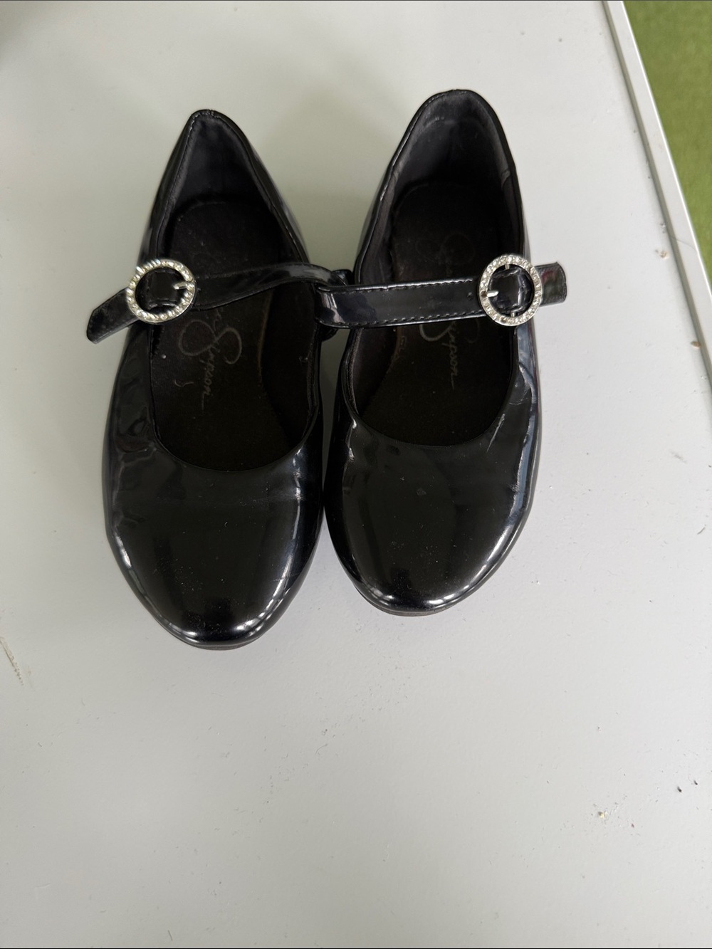 Jessica Simpson Black Patent Ballet Flats